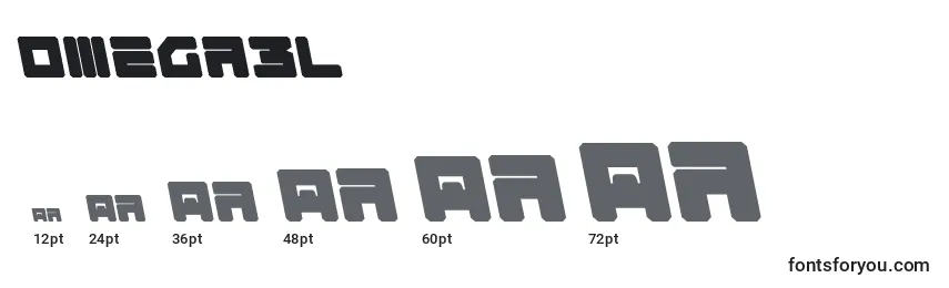 Omega3l Font Sizes