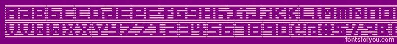 Border7a Font – Pink Fonts on Purple Background