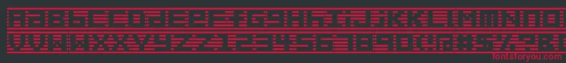 Border7a Font – Red Fonts on Black Background