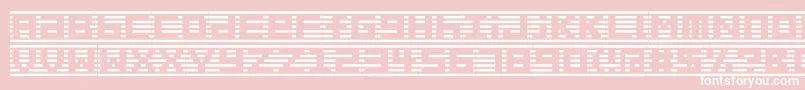 Border7a Font – White Fonts on Pink Background