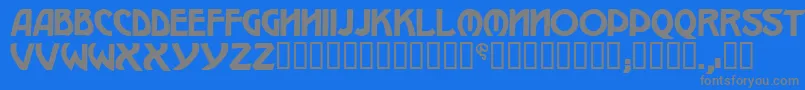 W.J.Pearce213 Font – Gray Fonts on Blue Background