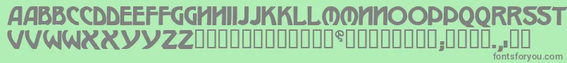 W.J.Pearce213 Font – Gray Fonts on Green Background