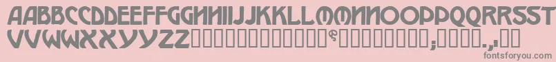 W.J.Pearce213 Font – Gray Fonts on Pink Background