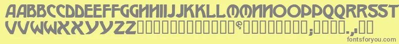 W.J.Pearce213 Font – Gray Fonts on Yellow Background