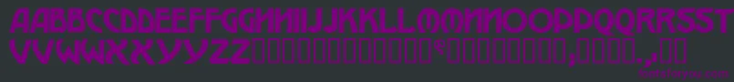 W.J.Pearce213 Font – Purple Fonts on Black Background