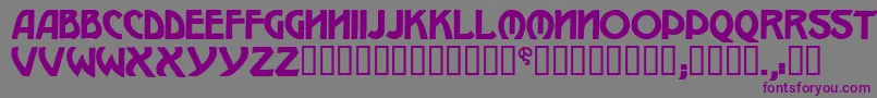 Шрифт W.J.Pearce213 – фиолетовые шрифты на сером фоне
