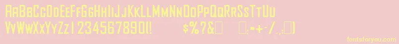 More about AgencyBold Font AgencyBold Font – Yellow Fonts on Pink Background