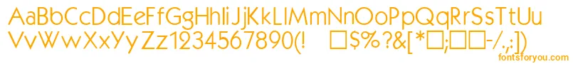 Kabelmedium Font – Orange Fonts on White Background