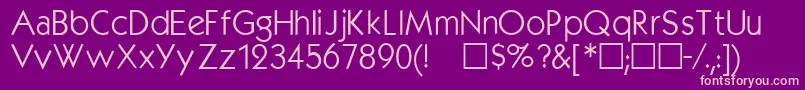 Kabelmedium Font – Pink Fonts on Purple Background