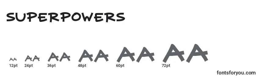 Superpowers Font Sizes