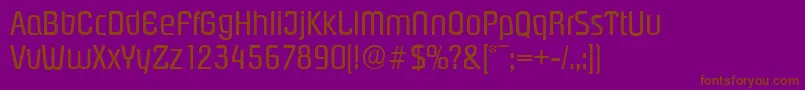 PasadenaserialRegular Font – Brown Fonts on Purple Background