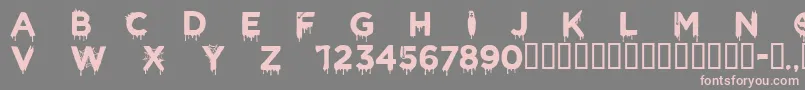 CfhalloweenRegular Font – Pink Fonts on Gray Background
