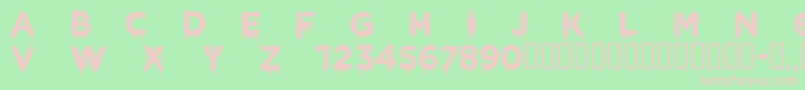 CfhalloweenRegular Font – Pink Fonts on Green Background