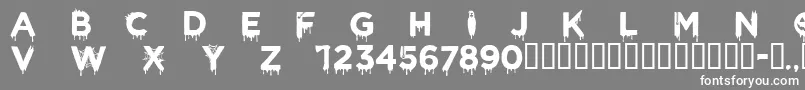 CfhalloweenRegular Font – White Fonts on Gray Background