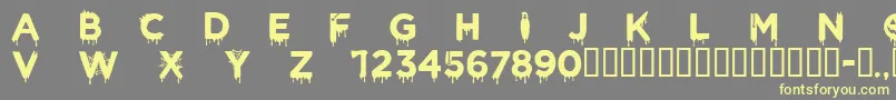 More about CfhalloweenRegular Font CfhalloweenRegular Font – Yellow Fonts on Gray Background