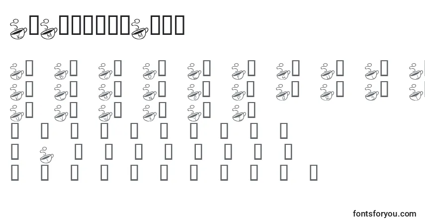 Schriftart KrMorningMust – Alphabet, Zahlen, spezielle Symbole