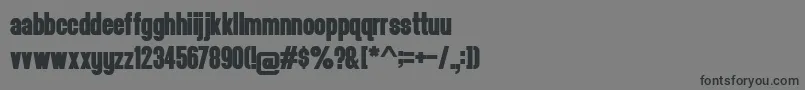 フォントHeadthinker1.001 – 黒い文字の灰色の背景