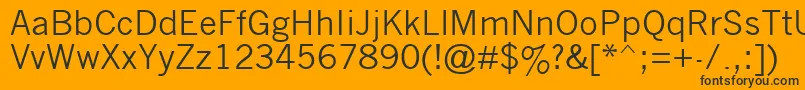 Nwgthc Font – Black Fonts on Orange Background