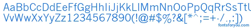 Шрифт Nwgthc – синие шрифты на белом фоне