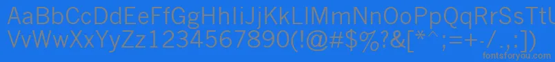 Шрифт Nwgthc – серые шрифты на синем фоне