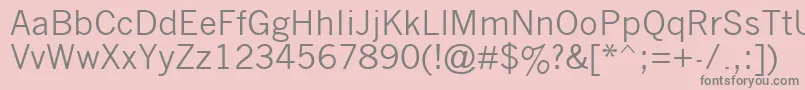 フォントNwgthc – ピンクの背景に灰色の文字