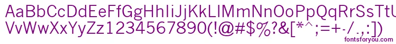 Шрифт Nwgthc – фиолетовые шрифты на белом фоне