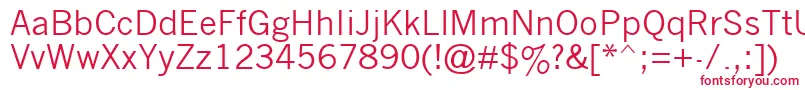 フォントNwgthc – 白い背景に赤い文字
