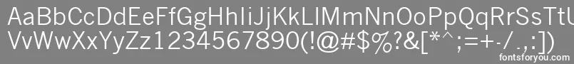Шрифт Nwgthc – белые шрифты на сером фоне