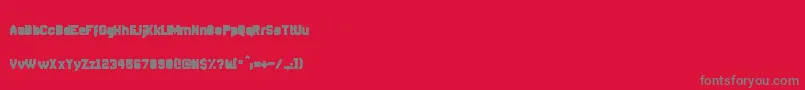 DisparadorFilled Font – Gray Fonts on Red Background