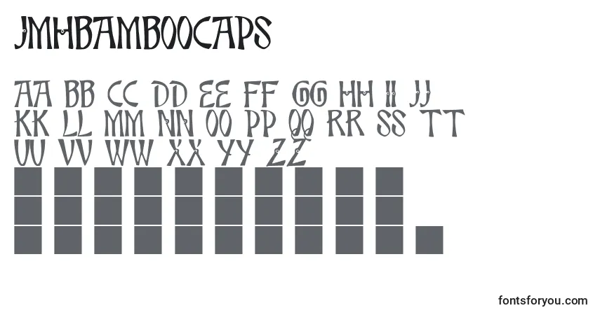 A fonte JmhBambooCaps (18459) – alfabeto, números, caracteres especiais