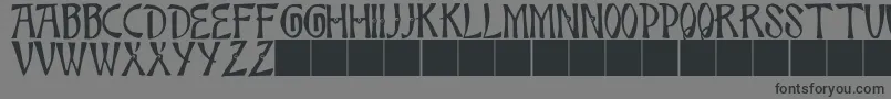 JmhBambooCaps Font – Black Fonts on Gray Background