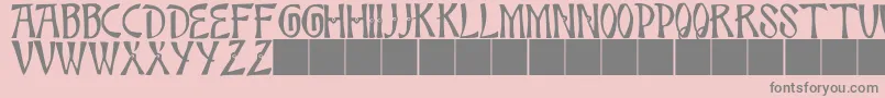 JmhBambooCaps Font – Gray Fonts on Pink Background