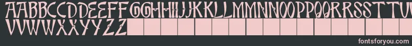 JmhBambooCaps Font – Pink Fonts on Black Background