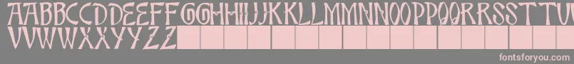 JmhBambooCaps Font – Pink Fonts on Gray Background