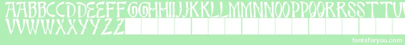 JmhBambooCaps Font – White Fonts on Green Background