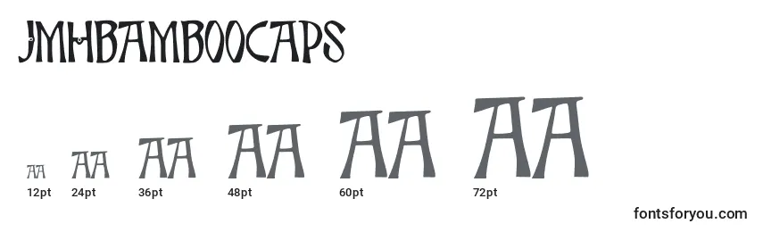 JmhBambooCaps (18459) Font Sizes