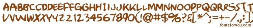 Crumb Font – Brown Fonts on White Background