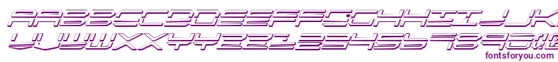 QuickstrikeShadowItalic-Schriftart – Violette Schriften