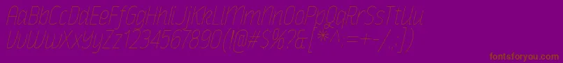 RakeslyUlIt Font – Brown Fonts on Purple Background