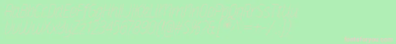 RakeslyUlIt Font – Pink Fonts on Green Background