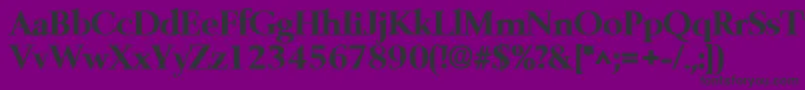 BelfastlhBold Font – Black Fonts on Purple Background