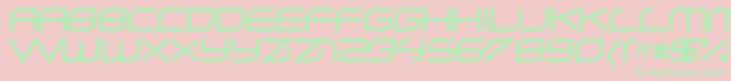 Zerohour Font – Green Fonts on Pink Background