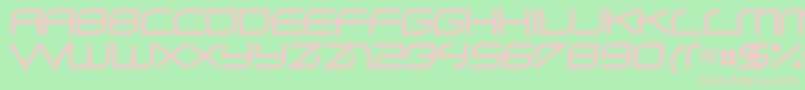 Zerohour Font – Pink Fonts on Green Background