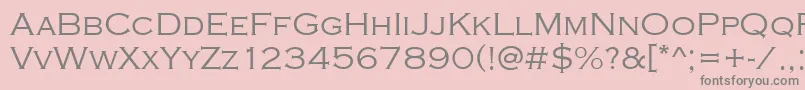 CopperplateGothicLightRegular Font – Gray Fonts on Pink Background