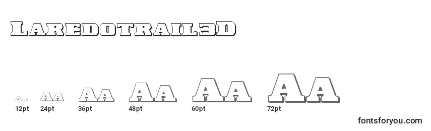 Laredotrail3D Font Sizes