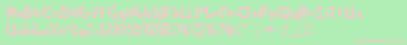 PrismfontClv3 Font – Pink Fonts on Green Background