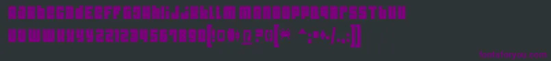 Шрифт DynomiteThin – фиолетовые шрифты на чёрном фоне