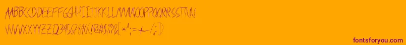 Шрифт Metalshard – фиолетовые шрифты на оранжевом фоне