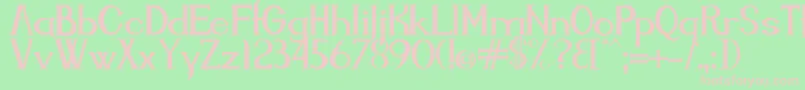 Endora Font – Pink Fonts on Green Background