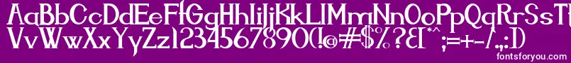More about Endora Font Endora Font – White Fonts on Purple Background